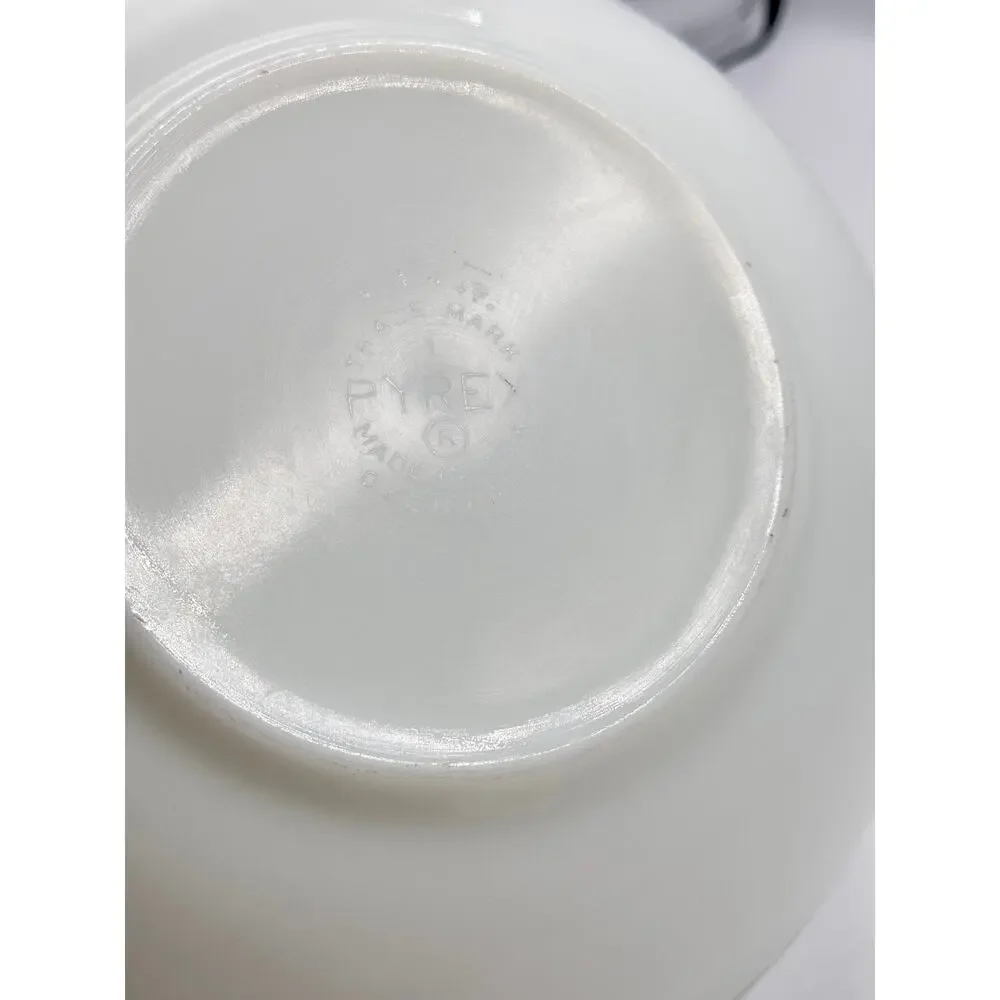 Vintage PYREX 404 Verde Autumn Floral Glass Mixing Bowl 4 Qt - Picture 7 of 7